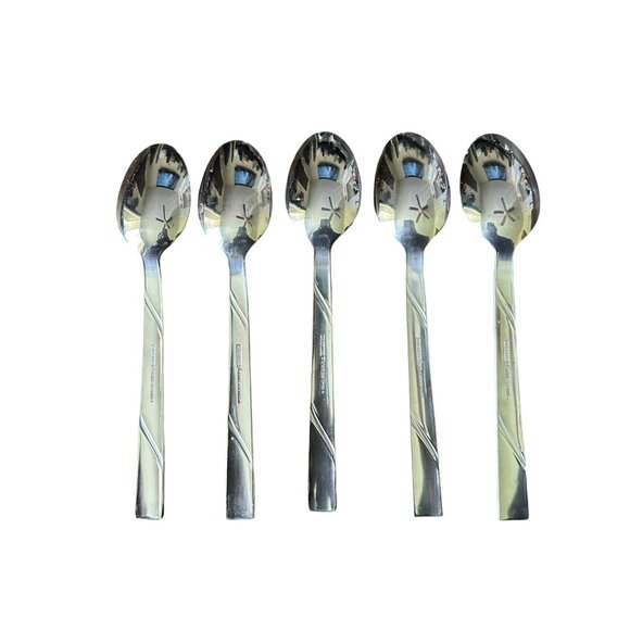 Set Of 5 Cambridge Silver Maren-Tessa Stainless Steel Soup Spoons 18/0 - Picture 4 of 5